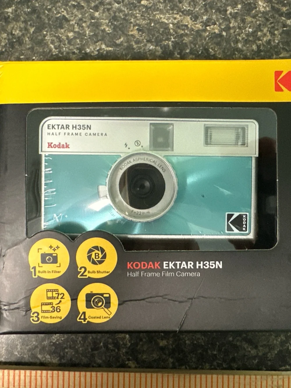 New Kodak Film Camera Ektar H35 Half frame sealed in pkg. Never used.
